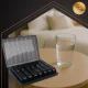 Ruhhy 7-Day Pill Organizer with 3 Compartments, Black
