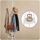 Massido MS-869 Freestanding Metal Coat Stand with Shelf