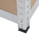 GreenBlue GB378 Metal Storage Shelving Unit, 5 Shelves, 180x90x40cm, Galvanized