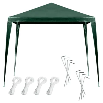 Garden Pavilion / Party Tent, Green, 2.5 x 2.5 m