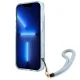 Guess Translucent Strap Case for iPhone 13 mini, Blue