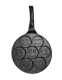 Ruhhy 19317 Egg and Pancake Pan with Emoji Faces, 26 cm, Black