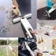 Mini plakanais mops ar izspiedēju logiem un plauktiem DA177, balts/pelēks