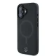 Mercedes iPhone 16 Plus Case Smooth Leather MagSafe, Black