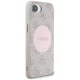 Guess 4G Circle Classic Logo MagSafe Case for iPhone 16e Pink