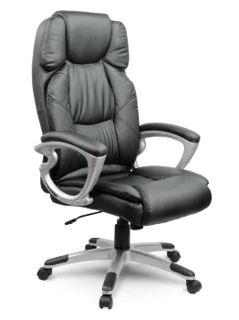 Sofotel 2270 Faux Leather Office Chair, Black