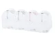 Toothbrush and Cup Organizer with Toothpaste Dispenser, White