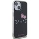 Чехол Hello Kitty для iPhone 15 IML Kitty Face, черный