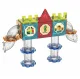 Magnetic tiles marble run 113 piece 3D building blocks STEM toy for kids