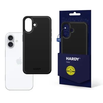 3mk Hardy Silky Leather MagCase for Apple iPhone 16 Plus Black