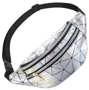 Waterproof Waist Bag (Fanny Pack) BQ58A, Silver