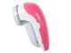 Rechargeable Fabric Shaver Lint Remover with USB Cable 3 Blades, Pink/White