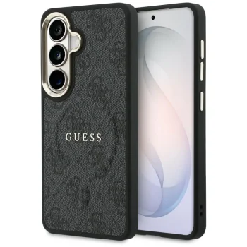 Guess 4G Embossed Ring MagSafe Case for Samsung Galaxy S26+, Black