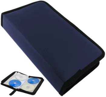 Disc case for 80 cd/dvd discs blue