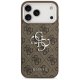 Guess 4G Big 4G Classic Logo Phone Case Cover iPhone 17 Pro Max Brown - Silver