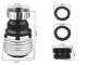 360° Swivel Faucet Aerator with 2 Spray Modes, M24, Chrome