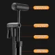 Rockbros 42310006001 Bicycle Pump with Pressure Gauge, Black