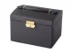 Large Jewelry Box Organizer with Key, Black
