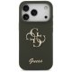 Guess iPhone 17 Pro Max vāciņš Silicone Big 4G Script, haki
