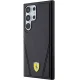 Ferrari Samsung Galaxy S24 Ultra Case Hot Stamp V Lines MagSafe, Black