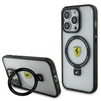 Ferrari iPhone 15 Pro Case Ring Stand 2023 MagSafe, Transparent