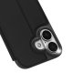Dux Ducis iPhone 17 atverams vāciņš maciņš grāmatiņa Skin Pro, melns