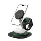 Tech-Protect QI15W-A46 3in1 Magnetic MagSafe Wireless Charger - Black