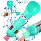 4-in-1 Dog Water Bottle with Food Container & Poop Bag Dispenser 300ml