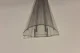 Universal CLICK Polycarbonate Sheet Connection Profile 4-10 mm 2m, Transparent