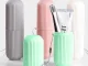 Travel Toothbrush and Toothpaste Case Organizer, Green