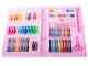 Art Drawing Set in a Suitcase, 86 Pieces, Blue