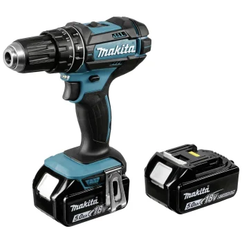 Makita DHP482RTJ 18V Cordless Combi Drill with 2x 5.0 Ah Batteries