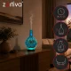 Zortiva Ultrasonic Air Humidifier and Aroma Diffuser 200 ml, RGB LED, Brown/Beige