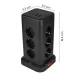 Huslog Tower Power Strip with 6 ft Cord | Vertical Surge Protector for Desk & Office