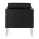 Gabbiano BM18011 Waiting Room Lounge Chair, Black