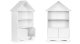 Kids House Shaped Bookshelf and Toy Storage Cabinet by ECOTOYS, White