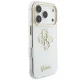 Guess IML 4G Script Metal Case for iPhone 17 Pro / 18 Pro, White