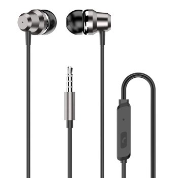Dudao X10PRO in-ear headphones, wired, 3.5mm mini jack - black