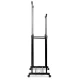 Massido 686100 standing clothes rack, adjustable, black-silver
