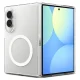 Spigen AirSkin MagFit Case for Samsung Galaxy Z Fold 8 - Clear and White
