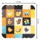 Kids Educational EVA Foam Puzzle Play Mat Animals 114x114 cm, 25 pcs