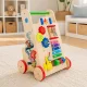 Educational pusher, walker, wooden 6-in-1