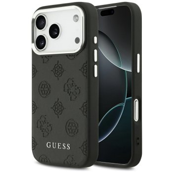 Guess Peony Hot Stamp Script MagSafe Phone Case Cover iPhone 17 Pro - Black
