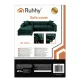 Ruhhy 00026032 Elastic Sofa Cover 145-185 cm, Green