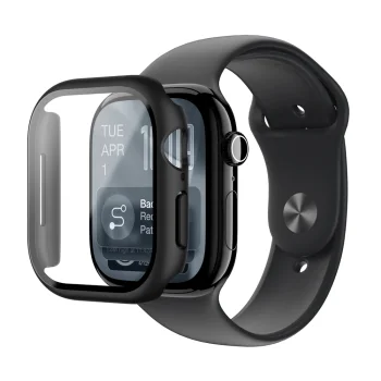 Screen Protector with Case for Apple Watch Series 11 42mm AmazingThing Radix, Black