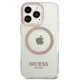 Guess Metal Outline Magsafe Case for iPhone 13 Pro Max, Gold