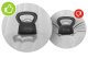 Intex 64142 Double Air Mattress with Headrest 191x137x25 cm