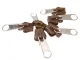 Fix a Zipper Repair Kit, 6 pcs, Brown