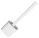 Silicone Toilet Brush with Holder, White