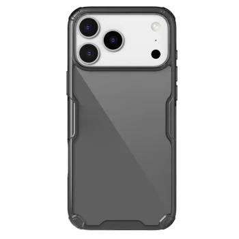 Nillkin iPhone 17 Pro Max Case Nature TPU Pro, Translucent Black